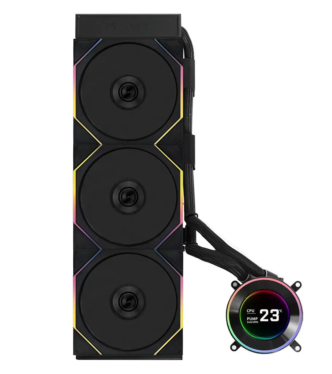 خنک کننده مایع پردازنده لیان لی HydroShift 2 LCD 360T Black